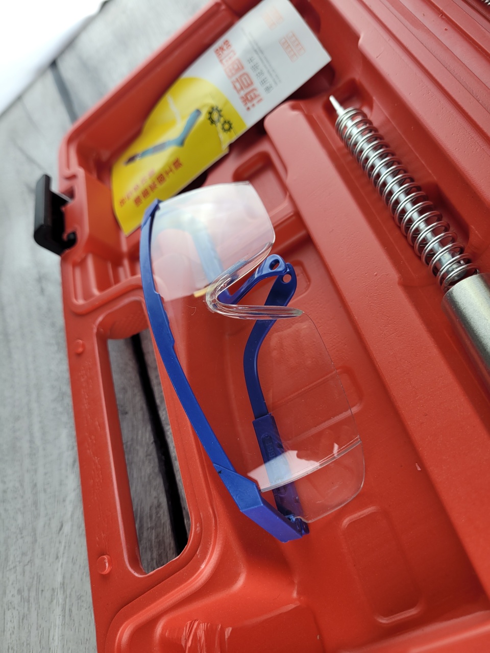 пороховой монтажный пистолет, красный, кейс, "maximum" mx 17122 (3528) оптом